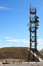 Communication tower at Campo Imperatore, Italy