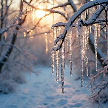 The beauty of nature captured in a frozen moment