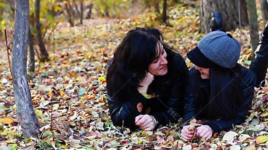 Mother and teenager daughter talking