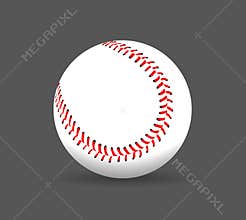 Baseball Stitches on a white background , vector design.