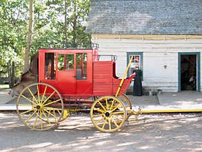 Old Red Horse Wagon