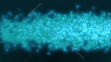 Blue energy circles lightning effect