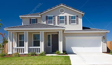 Residential home exterior front