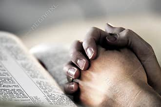 Praying Hands Bible