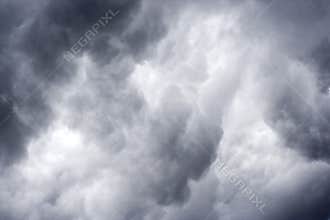 Stormy dark clouds