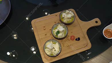 Rotating table serving delicious Chinese dishes