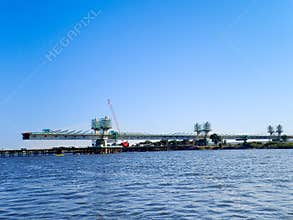 The Construction of Kazungula Bridge Linking Botswana and Zambia Across the Zambezi River