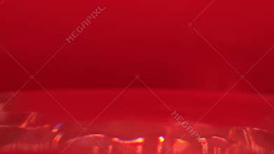 Water Drops on Red Background Macro, Abstract Liquid Texture Surface Clean Design Motion