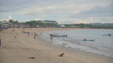 Badung, Bali, Indonesia - April 21, 2026: Balinese Fishermen