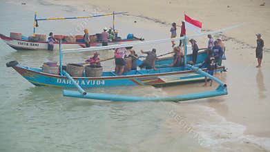 Badung, Bali, Indonesia - April 21, 2026: Balinese Fishermen