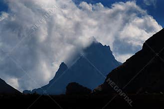 Storm on Rugged Mountains