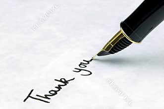 Thank you on a business letter