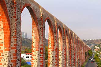 Aqueduct of the queretaro city, mexico.III