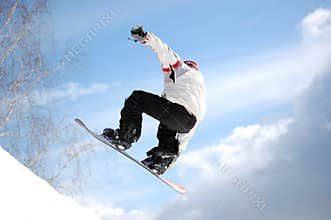 Snowboard half pipe