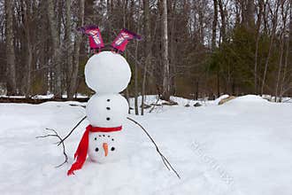 Upside down snowman