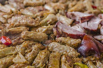 Cabbage rolls with ham