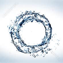 Water in circle