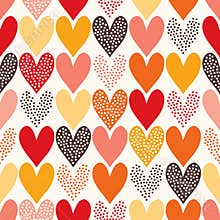 Seamless heart pattern