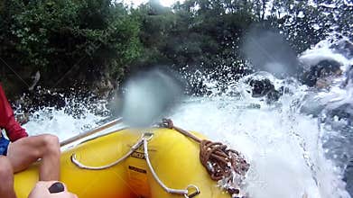Rafting on the Kaituna River with GoPro