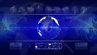 Abstract technology background LOOP