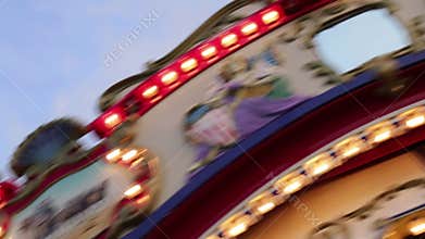 Rotating Carousel at the Fair