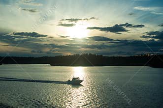 Speeding Boat