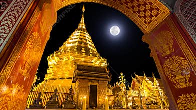 Wat Phrathat Doi Suthep Temple Of Chiang Mai, Thailand