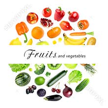 Collection of fruits and vegetables