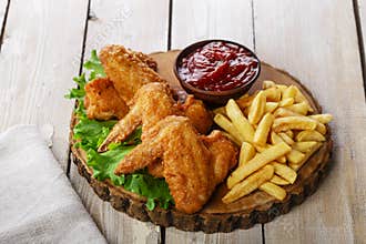Fried chicken wings