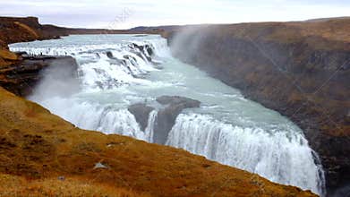 Gullfoss Waterfalls in Iceland