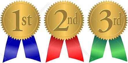 Gold Seal Award Ribbons/eps