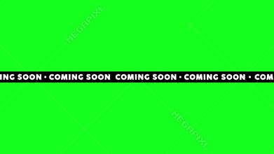 Anticipation builds with bold coming soon announcement on bright green background