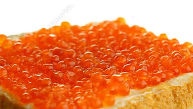 Sandwich with caviar