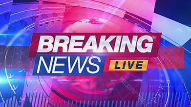 Breaking News Reveal Loop with Globe and Animated Graphics