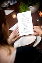 Wedding menu
