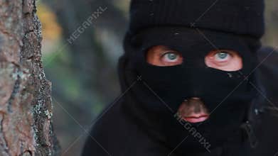Masked terrorist