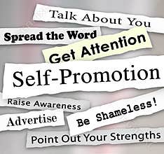 Self-Promotion Headlines Marketing Publicity Attention