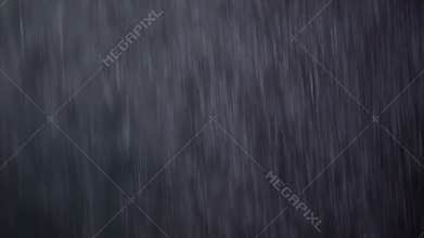 Macro footage of rain