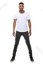 Handsome african american male fashion model