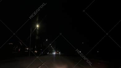 POV Night Driving in Amsterdam Suburb Amstelveen Netherlands – POV Night