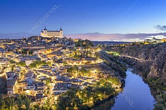 Toledo, Spain Town Skyline
