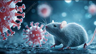Hantavirus Awareness and Environmental Impact Featuring Mice and Virus Particles in a Health-Focused Setting