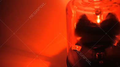 Red Siren spins close up