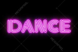 Pink DANCE Neon sign