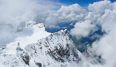 Panoramic view of Zugspitze mountain