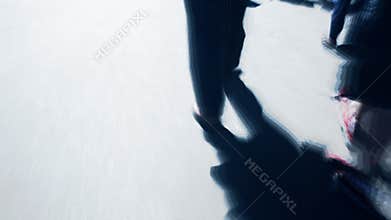 Abstract POV time lapse thru crowd