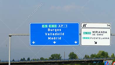 AP1 highway, exit 74 to Miranda de Ebro, Spain