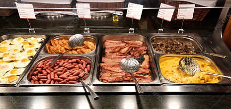 Delicious and abundant breakfast buffet