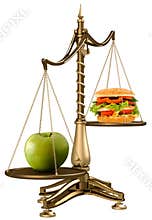 Apples instead of hamburgers