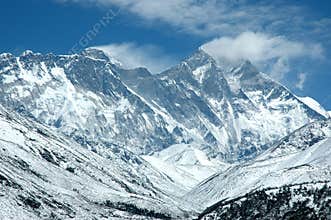Eastern wall of Mount Everest